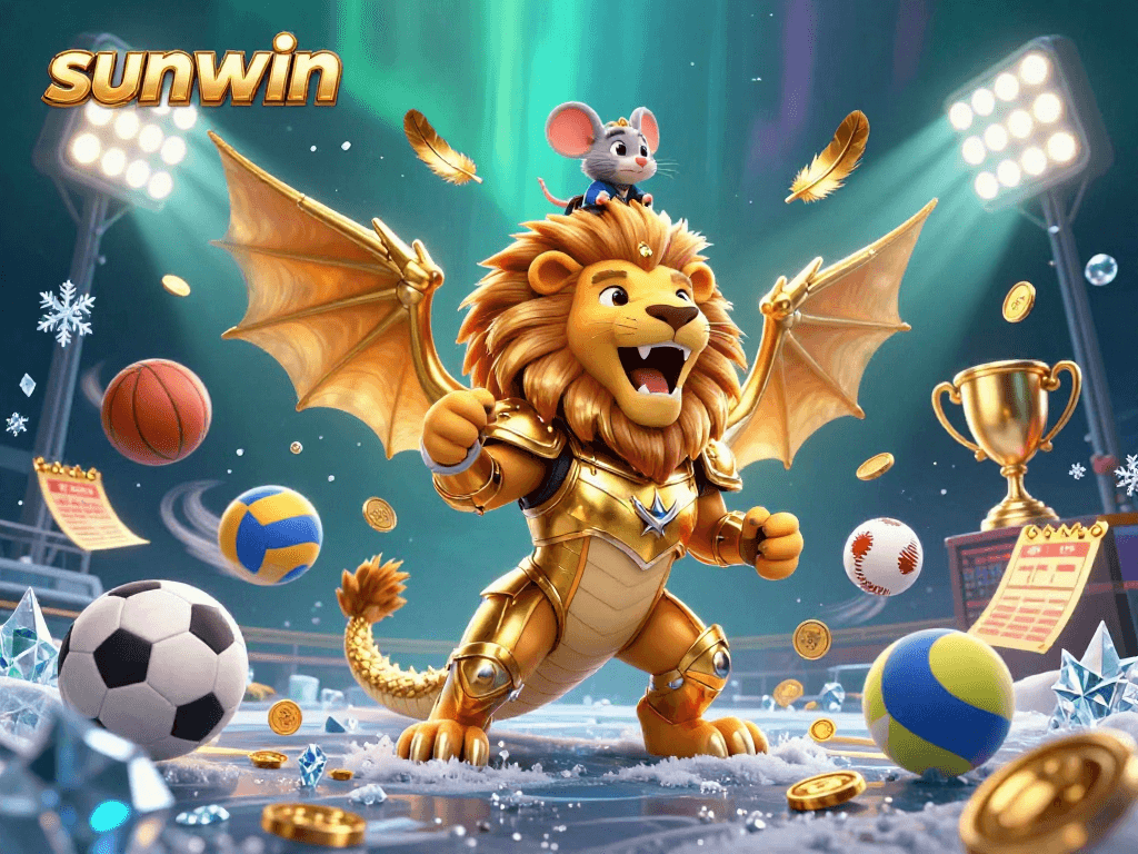 Engage in thrilling wins with sunwin's dynamic casino world featuring a golden armored chimera!