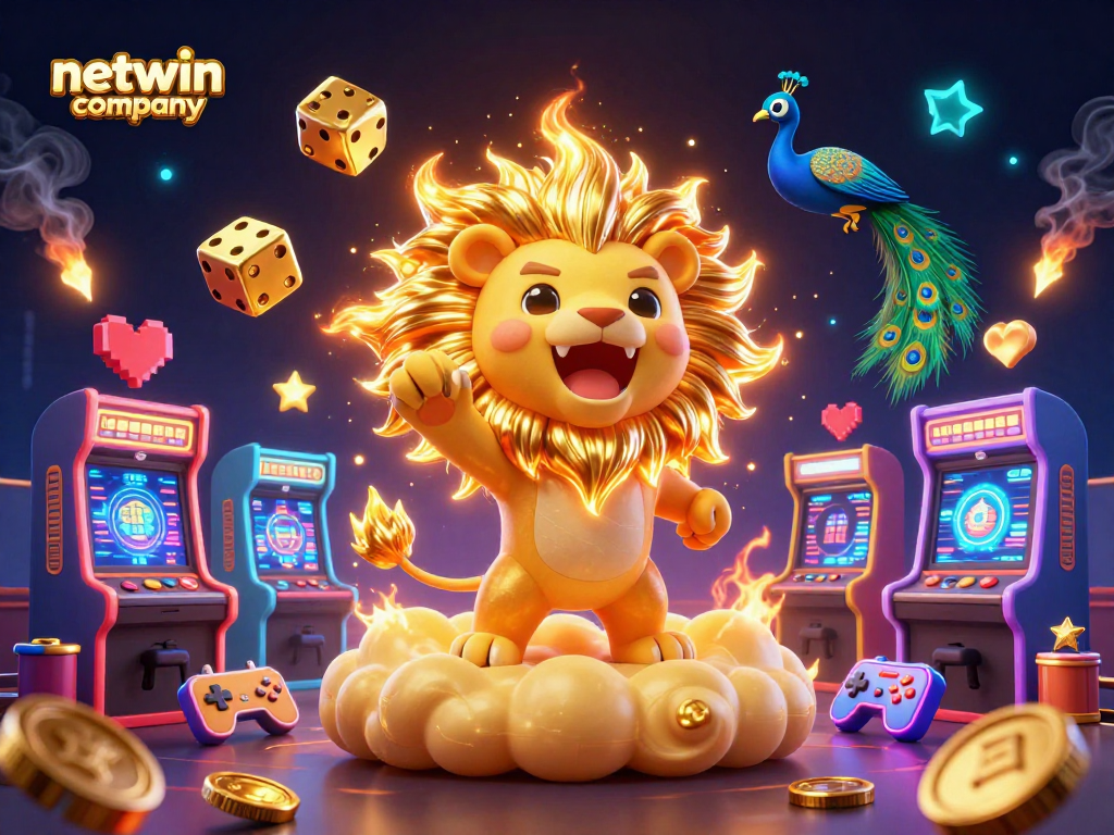 Play slots and win with netwin company amidst dynamic gaming elements and vibrant 3D characters.